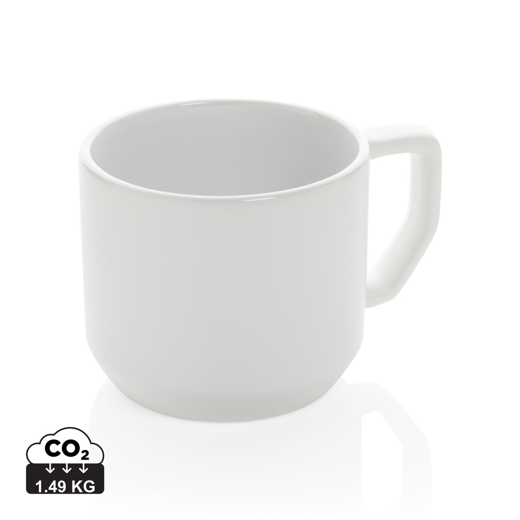Mug moderne personnalisable 350 ml Blanc / Blanc